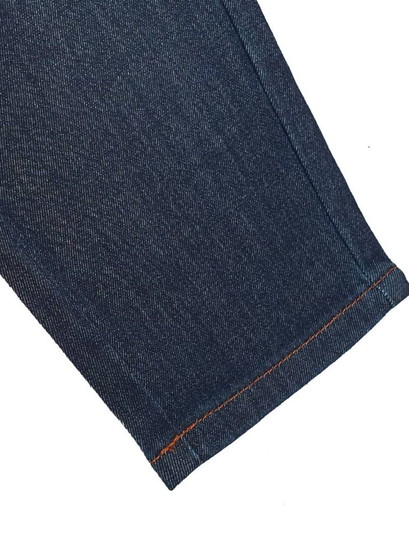 GIORDANO Kid's Mid-Rise Slim Taper Stretch Denim Jeans - Image 4